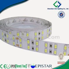 深セン工場 6000-6500K 5630 LED ストリップ、DC24V120 LED/m 複列 5630 LED ストリップ ライト
